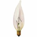 Brightlight A3675 Satco Incandescent Decorative Lamp Ca9 0.5, 40 Watt, Clear BR900933